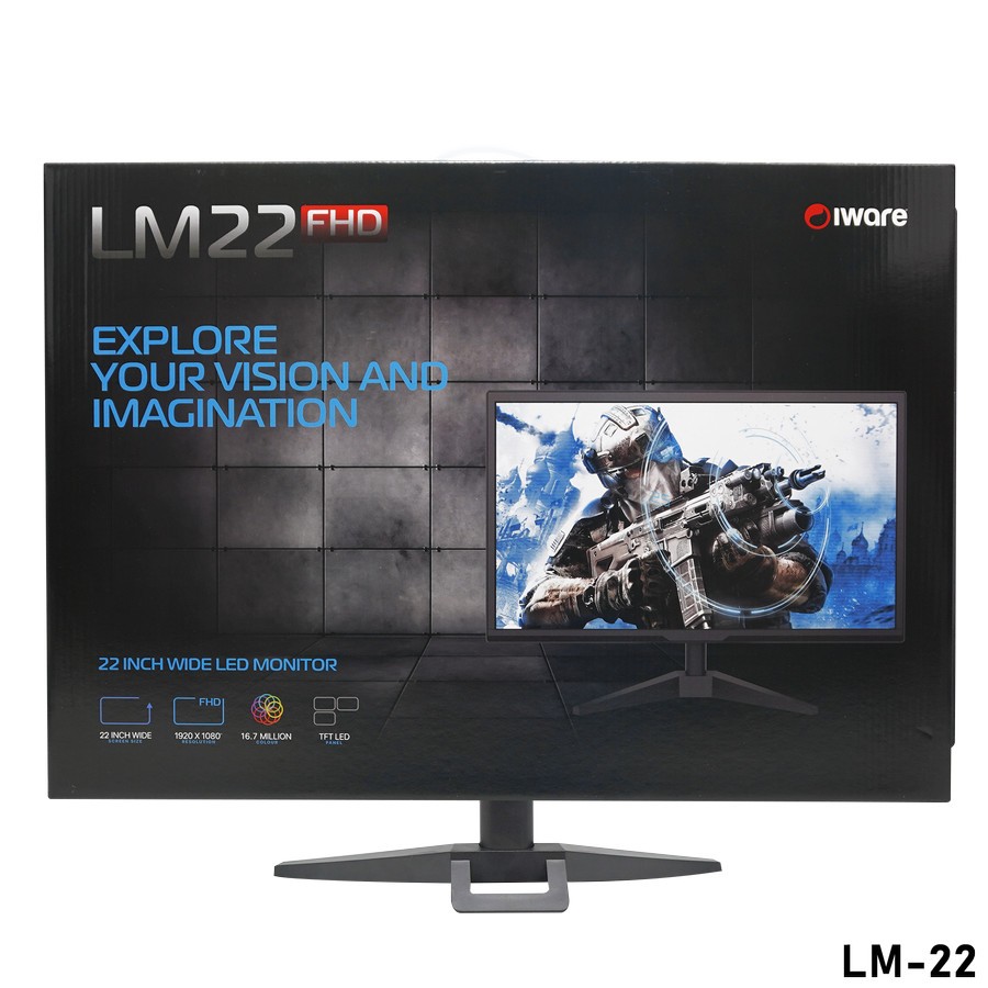 MONITOR IWARE LM22D HDMI,VGA 22"